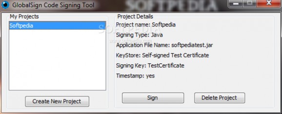 GlobalSign Code Signing Tool screenshot