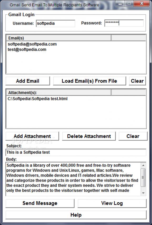 Gmail Send Email To Multiple Recipients Software screenshot