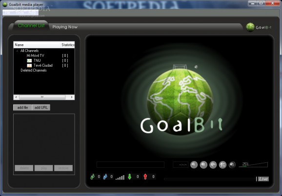 Goalbit media player screenshot