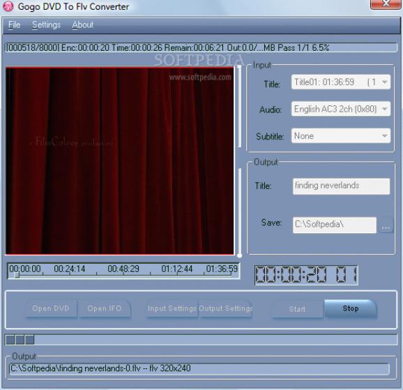 Gogo DVD to Flv Converter screenshot