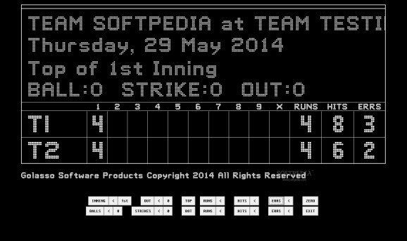 Golasso Baseball Scoreboard screenshot