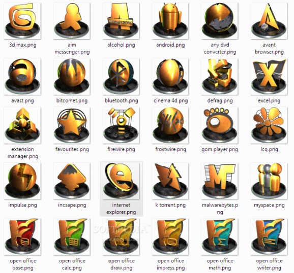 Gold icons set 2 screenshot