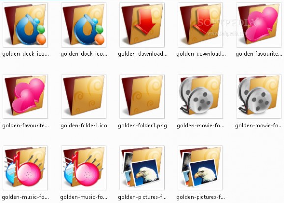 Golden Folder Icon Pack screenshot