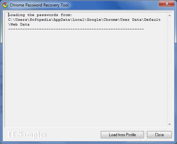 Google Chrome Password Recovery Tool screenshot