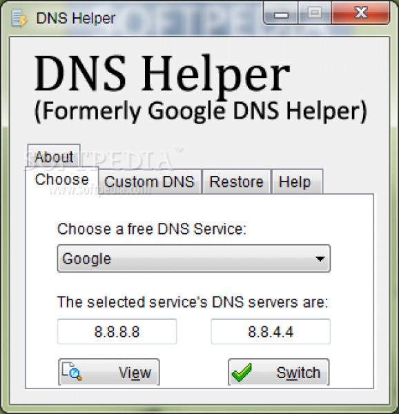 DNS Helper (formerly Google DNS Helper) screenshot