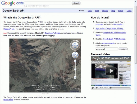 Google Earth Plugin screenshot