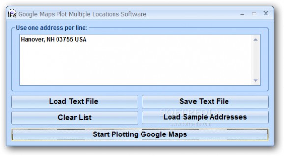 Google Maps Plot Multiple Locations Software screenshot