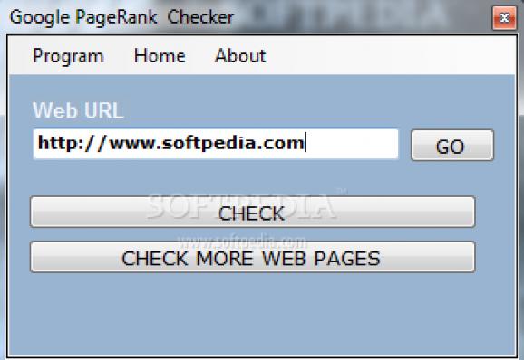Google PageRank Checker screenshot