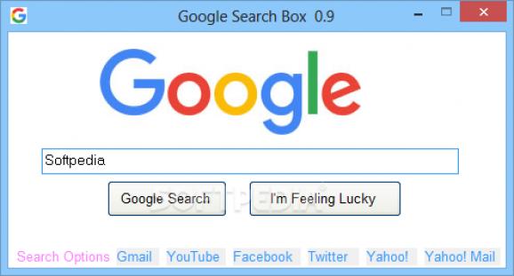 Google Search Box screenshot