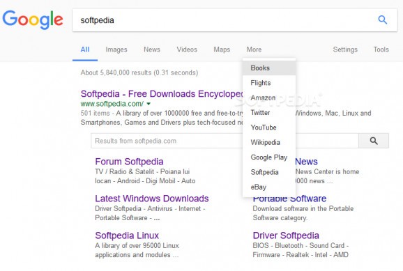 Google Search Plus for Firefox screenshot
