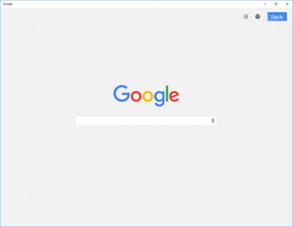 Google Search for Windows 10 screenshot