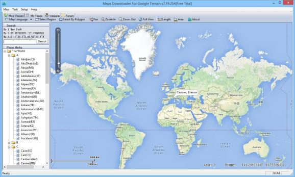 Maps Downloader for Google Terrain (formerly Google Terrain SuperGet) screenshot