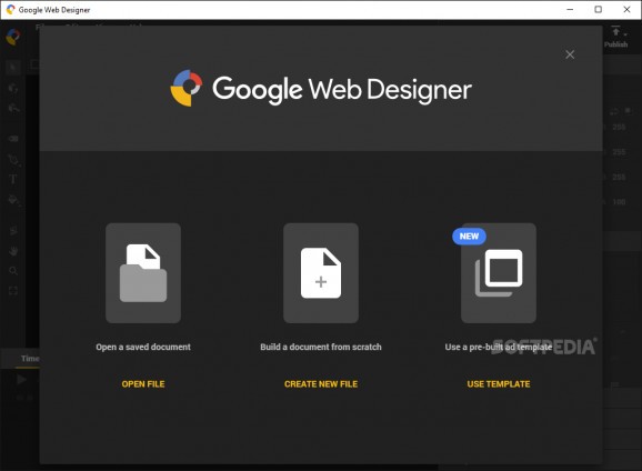 Google Web Designer screenshot