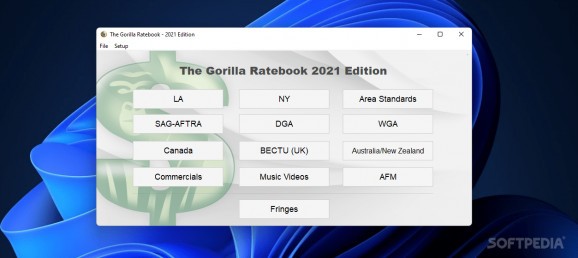 Gorilla Ratebook screenshot