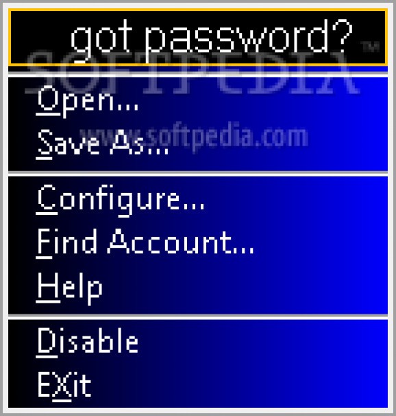 Got password? screenshot