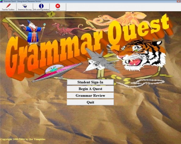 Grammar Quest screenshot