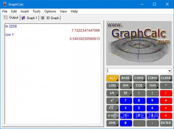 GraphCalc screenshot