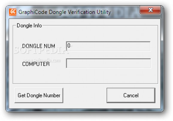 GraphiCode Dongle Verification Utility screenshot