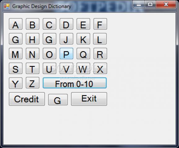 Graphic Design Dictionary screenshot