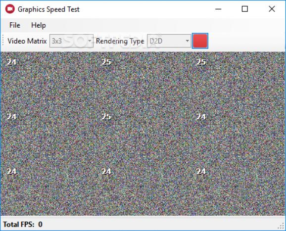 Graphics Speed Test screenshot
