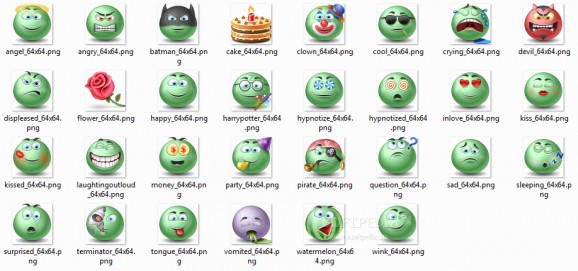Green Emoticons screenshot