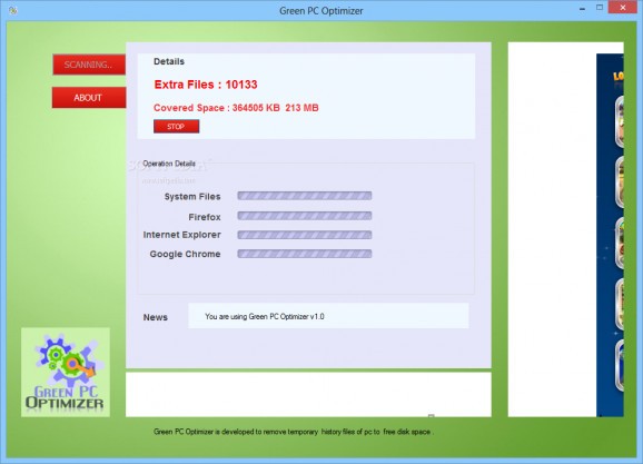 Green PC Optimizer screenshot