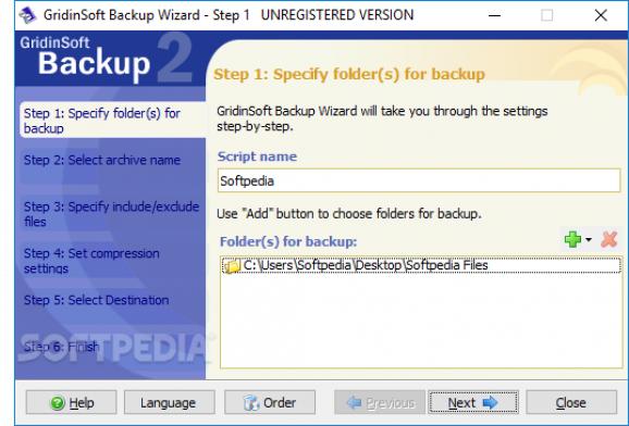GridinSoft Backup screenshot