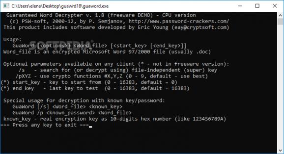 Guaranteed Word Decrypter screenshot