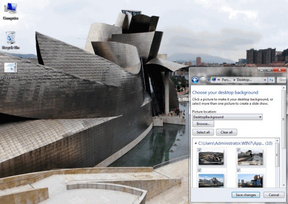Guggenheim Bilbao Windows 7 Theme screenshot