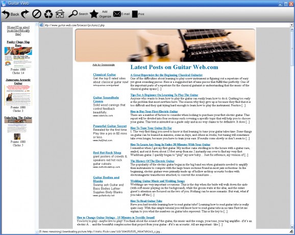 Guitar Web screenshot