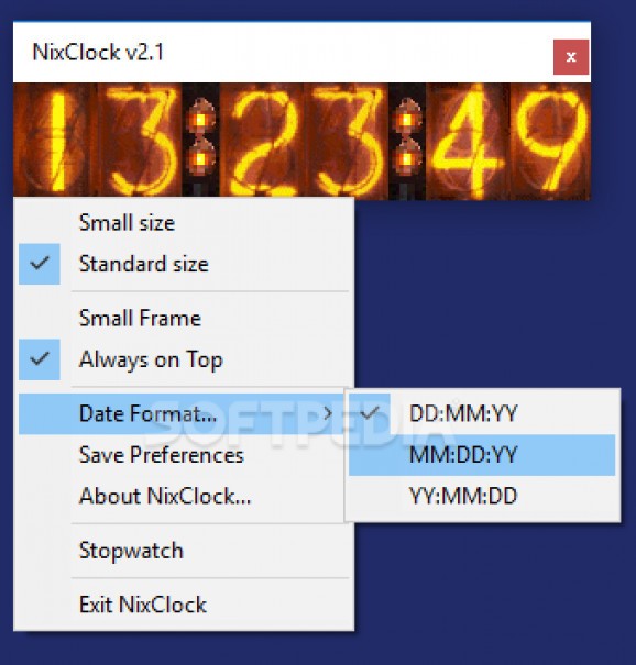 Gunamoi Nixie Clock screenshot