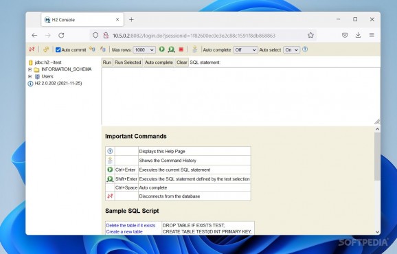 H2 Database Engine screenshot