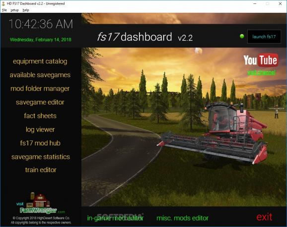 HD FS17 Dashboard screenshot