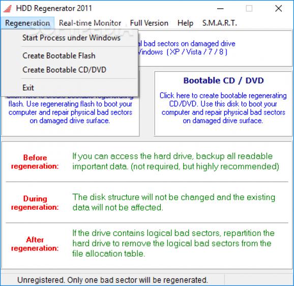 HDD Regenerator screenshot