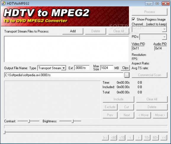 HDTVtoMPEG2 screenshot