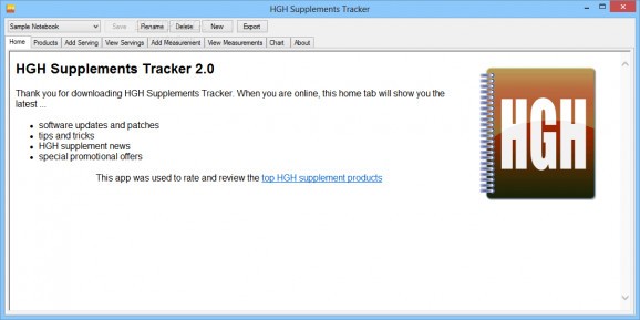 HGH Supplements Tracker screenshot