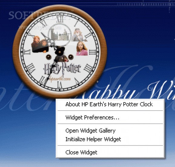 HP Earth's Harry Potter Clock screenshot