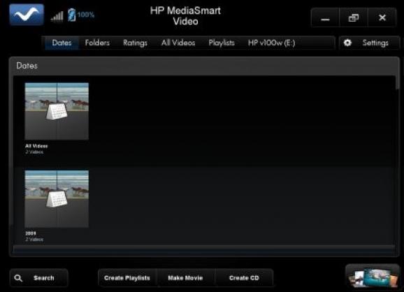 HP MediaSmart Video Software screenshot