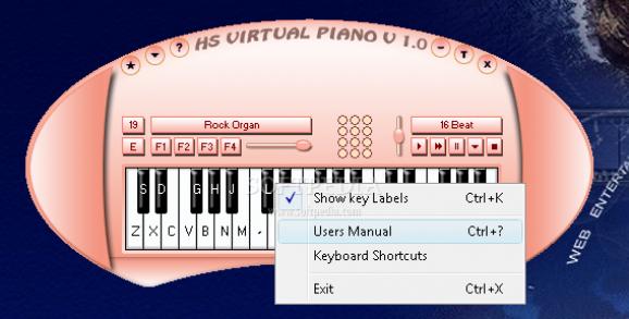 HS Virtual Piano screenshot
