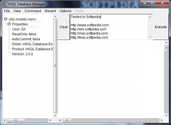 HSQL Database Engine screenshot