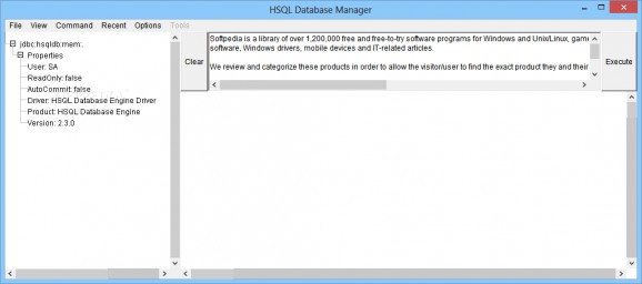 HSQLDB screenshot