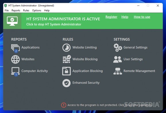 HT System Administrator screenshot