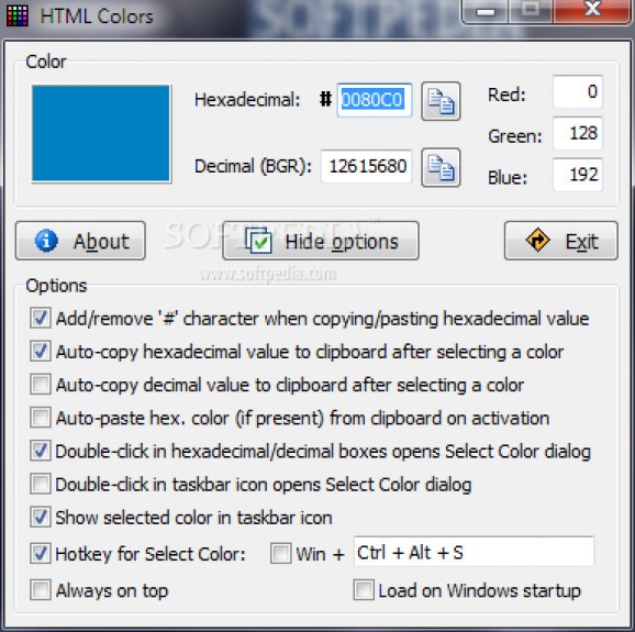HTML Colors screenshot