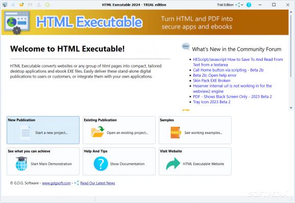 HTML Executable screenshot