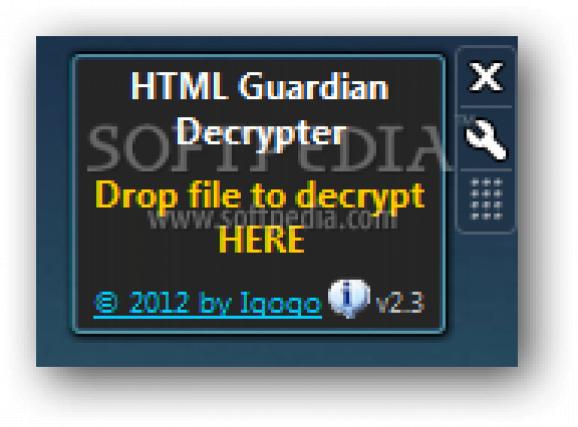 HTML Guardian Decrypter screenshot