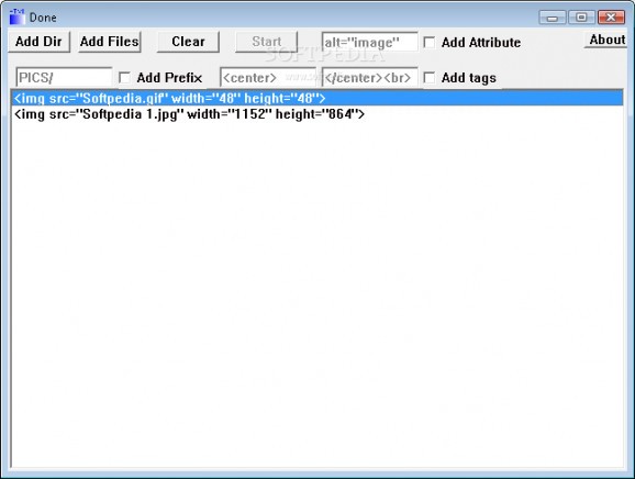 HTML IMG SRC TAGS GENERATOR screenshot