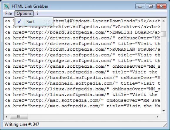 HTML Link Grabber screenshot