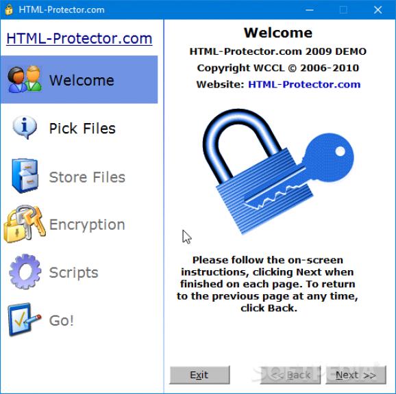HTML-Protector screenshot