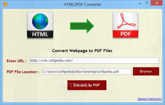 HTML2PDF Converter screenshot