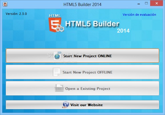 HTML5 Builder screenshot